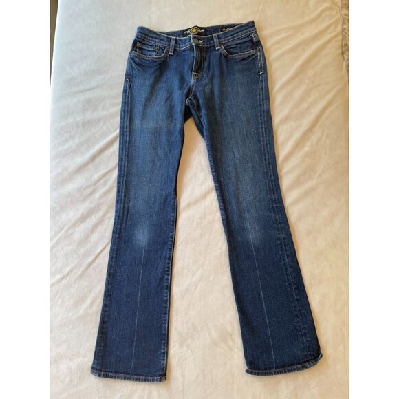 Y2K Lucky Brand Selvedge Vtg Classic Rider Women's Jeans Size 6/28 - Blue Denim - Picture 1 of 11